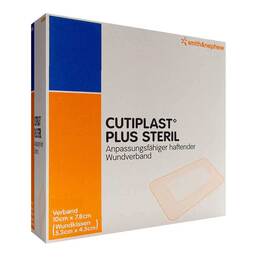 Abbildung: Cutiplast Plus steril 7,8x10 cm Verband 5 St, Verband PZN 17434004