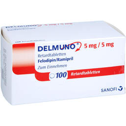 Abbildung: Delmuno 5 / 5 mg Retardtabletten 100 St, Retard-Tabletten PZN 17437095