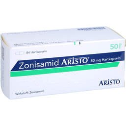 Abbildung: Zonisamid Aristo 50 mg Hartkapseln 84 St, Hartkapseln PZN 17437149