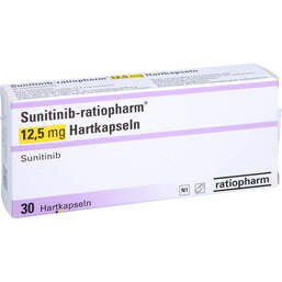 Abbildung: Sunitinib-ratiopharm 12,5 mg Hartkapseln 30 St, Hartkapseln PZN 17438812