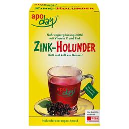 Abbildung: Apoday Zink-Holunder + Vitamin C Pulver Pulver, 10X10 g PZN 17438870