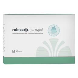Abbildung: roleca® macrogol Pulver zur Herstellung einer Lösung bei Verstopfung Pulver zur Herstellung einer Lösung zum Einnehmen, 10 St PZN 17440045