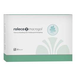 Abbildung: roleca® macrogol Pulver zur Herstellung einer Lösung bei Verstopfung 20 St, Pulver zur Herstellung einer Lösung zum Einnehmen PZN 17440051