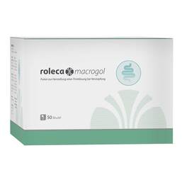 Abbildung: roleca® macrogol Pulver zur Herstellung einer Lösung bei Verstopfung 50 St, Pulver zur Herstellung einer Lösung zum Einnehmen PZN 17440068