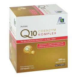 Abbildung: Coenzym Q10 100 mg Kapseln + Vitamine + Mineralstoffe 240 St, Kapseln PZN 17440720