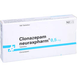 Abbildung: Clonazepam neuraxpharm 0,5 mg Tabletten 100 St, Tabletten PZN 17441323