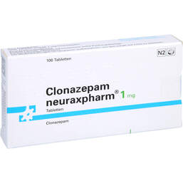 Abbildung: Clonazepam neuraxpharm 1 mg Tabletten 100 St, Tabletten PZN 17441369