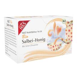 Abbildung: H&S Bio Salbei-Honig Filterbeutel 20X2 g, Filterbeutel PZN 17442498