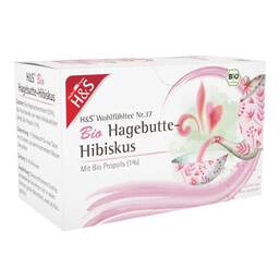 Abbildung: H&S Bio Hagebutte-Hibiskus Filterbeutel 20X3.0 g, Filterbeutel PZN 17442506