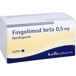 Abbildung: Fingolimod beta 0,5 mg Hartkapseln 56 St, Hartkapseln PZN 17443262