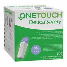 Abbildung: One Touch Delica Safety Einmalstechhilfe 30 G 100 St, Lanzetten PZN 17443718