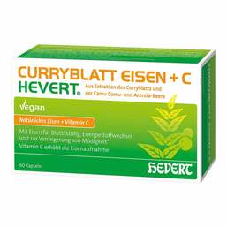 Abbildung: Curryblatt Eisen + C Hevert Kapseln Kapseln, 60 St PZN 17444296