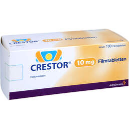 Abbildung: Crestor 10 mg Filmtabletten 100 St, Filmtabletten PZN 17447981