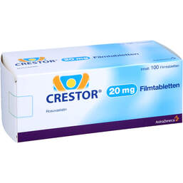 Abbildung: Crestor 20 mg Filmtabletten 100 St, Filmtabletten PZN 17447998