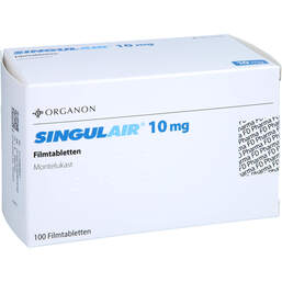 Abbildung: Singulair 10 mg Filmtabletten 100 St, Filmtabletten PZN 17448302