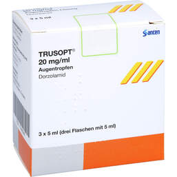 Abbildung: Trusopt 20 mg / ml Augentropfen 3X5 ml, Augentropfen PZN 17448348