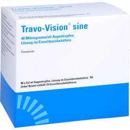 Abbildung: Travo-Vision sine 40 µg / ml Augentropfen Lösung im Edb 90X0.2 ml, Einzeldosispipetten PZN 17467831