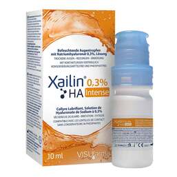 Abbildung: Xailin Intense 0,3% HA Augentropfen 10 ml, Augentropfen PZN 17467877
