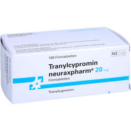 Abbildung: Tranylcypromin neuraxpharm 20 mg Filmtabletten 100 St, Filmtabletten PZN 17482931