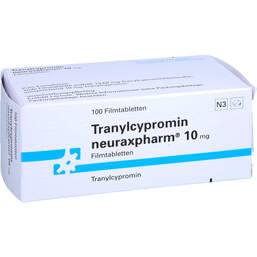Abbildung: Tranylcypromin neuraxpharm 10 mg Filmtabletten 100 St, Filmtabletten PZN 17482977