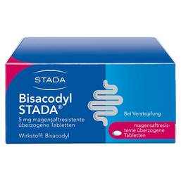 Abbildung: Bisacodyl STADA® 5 mg Tabletten Tabletten magensaftresistent, 100 St PZN 17483066