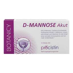 Abbildung: D-Mannose + Cranberry Akut Sticks 12 St, Beutel PZN 17504064