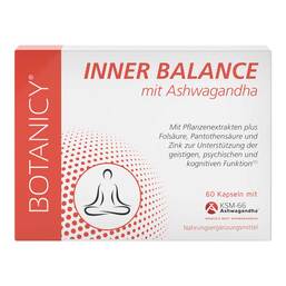 Abbildung: Botanicy Inner Balance mit Ashwagandha Ksm-66 Kapseln Kapseln, 60 St PZN 17504288