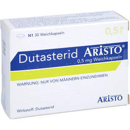 Abbildung: Dutasterid Aristo 0,5 mg Weichkapseln 30 St, Weichkapseln PZN 17507217