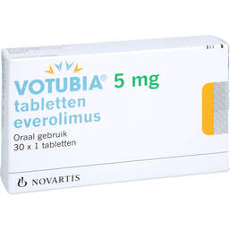 Abbildung: Votubia 5 mg Tabletten 30 St, Tabletten PZN 17510573
