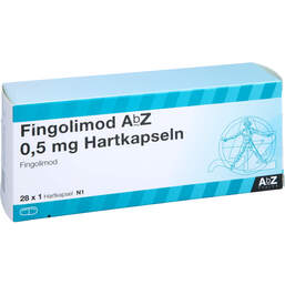 Abbildung: Fingolimod AbZ 0,5 mg Hartkapseln 28 St, Hartkapseln PZN 17510604