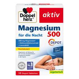 Abbildung: Doppelherz Magnesium 500 für die Nacht Tabletten 30 St, Tabletten PZN 17510627