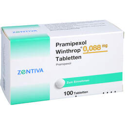 Abbildung: Pramipexol Winthrop 0,088 mg Tabletten 100 St, Tabletten PZN 17518936