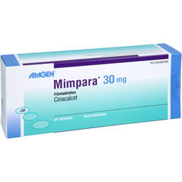 Abbildung: Mimpara 30 mg Filmtabletten 28 St, Filmtabletten PZN 17522990