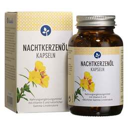 Abbildung: Nachtkerzenöl 500 mg Kapseln Bio vegan 120 St, Kapseln PZN 17524345