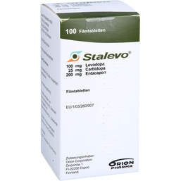 Abbildung: Stalevo 100 mg / 25 mg / 200 mg Filmtabletten 100 St, Filmtabletten PZN 17526491