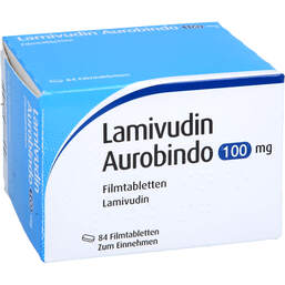 Abbildung: Lamivudin Aurobindo 100 mg Filmtabletten 84 St, Filmtabletten PZN 17526597