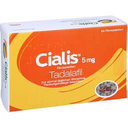Abbildung: Cialis 5 mg Filmtabletten 84 St, Filmtabletten PZN 17530400