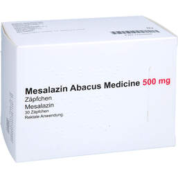 Abbildung: Mesalazin Abacus Medicine 500 mg Zäpfchen 30 St, Suppositorien PZN 17533396