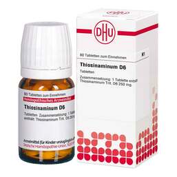 Abbildung: Thiosinaminum D 6 Tabletten 80 St, Tabletten PZN 17534237
