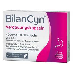 Abbildung: BilanCyn® Verdauungskapseln 20 St, Kapseln PZN 17536584