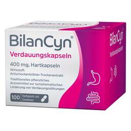 Abbildung: BilanCyn® Verdauungskapseln 100 St, Kapseln PZN 17536609