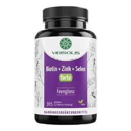 Abbildung: Virisolis Biotin-Zink-Selen Forte 12-Mon.vegan Tab 365 St, Tabletten PZN 17541496