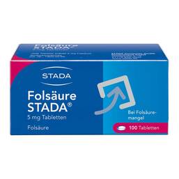 Abbildung: Folsäure STADA® 5 mg Tabletten Tabletten, 100 St PZN 17542834