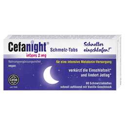 Abbildung: Cefanight intens 2 mg Schmelz-Tabs 60 St, Schmelztabletten PZN 17544371
