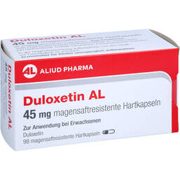 Abbildung: Duloxetin AL 45 mg magensaftresistente Hartkapseln 98 St, Magensaftresistente Hartkapseln PZN 17545086