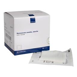 Abbildung: Vlieskompressen 7,5x7,5 cm steril 4lagig 50X2 St, Kompressen PZN 17549500 