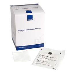 Abbildung: Vlieskompressen steril 5x5 cm 4lagig 50X2 St, Kompressen PZN 17549569