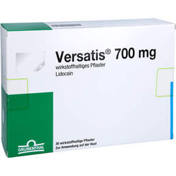 Abbildung: Versatis 700 mg wirkstoffhaltiges Pflaster 30 St, Pflaster PZN 17556664