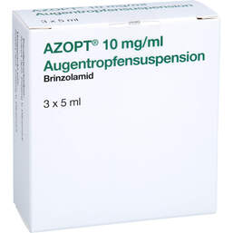 Abbildung: Azopt 10 mg / ml Augentropfensuspension 3X5 ml, Augentropfen PZN 17558491