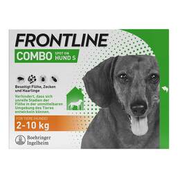 Abbildung: FRONTLINE COMBO® gegen Zecken, Flöhe bei Hunden S (5-10 kg) Lösung, 3 St PZN 17558574